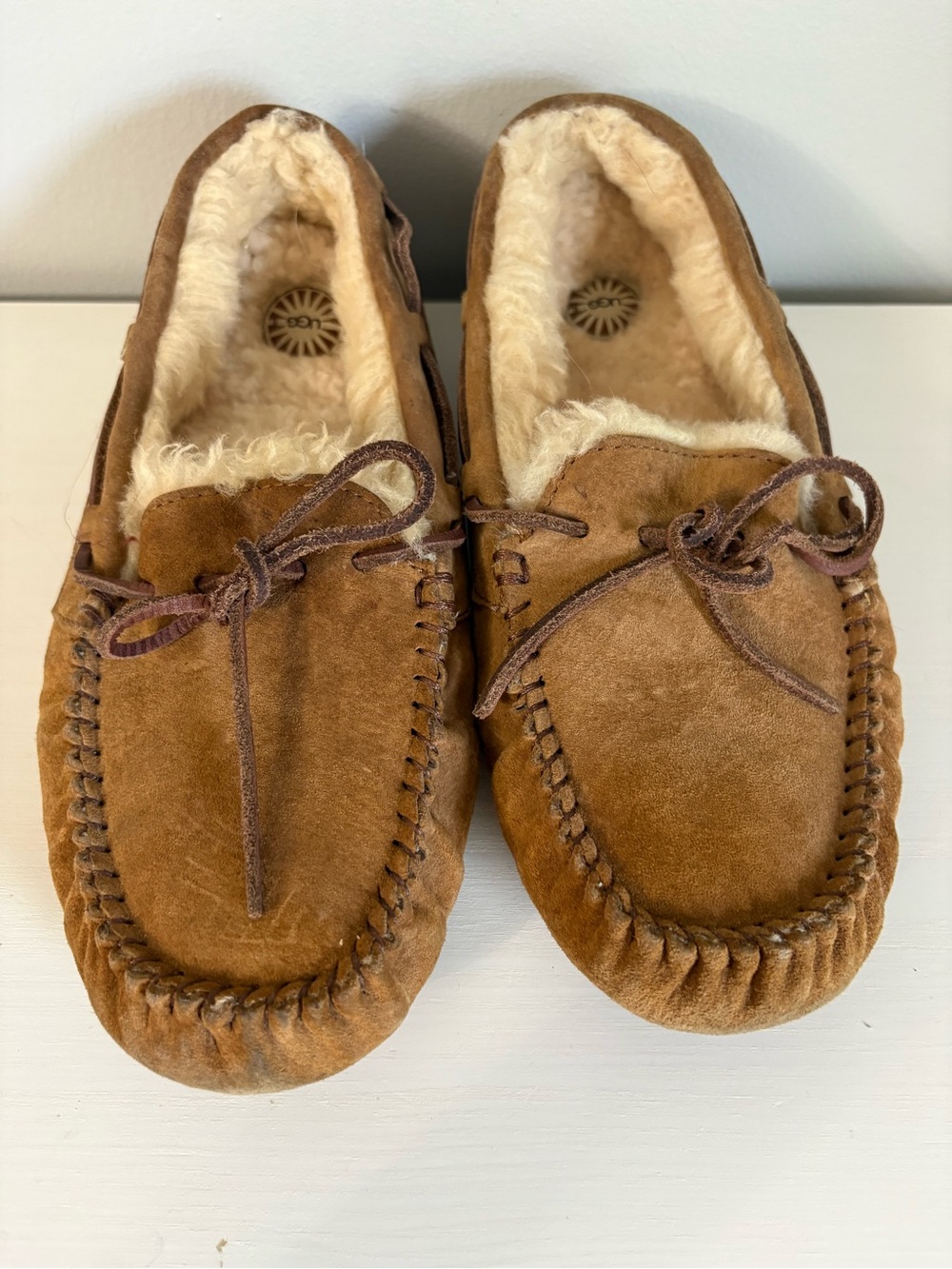UGG Dakota Chestnut Suede Moccasin Slippers Coastal Boho Elevated Casual